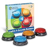 Learning Resources Lichter und Geräusche Summer (4 Stück), buzzer mit...