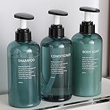 Czemo 3 Stück Shampoo Spender für Dusche 500ML Shampoo Flasche zum...