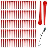 100 Stück Rasentrimmer Messer Ersatzmesser für Gardena Freischneider...