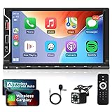 Wireless Apple Carplay Autoradio 2 Din mit Android Auto Bluetooth...