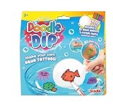 Simba 105953088 Doodle N Dip Tattoos für Kinder - Wasser-Tattoo-Set zum...