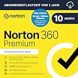 Norton 360 Premium + Utilities Ultimate 2025 | 10 Geräte | 1 Jahr...