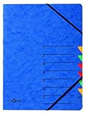 Pagna Ordnungsmappe Easy (Sammelmappe, 7 Fächer, 1-7) blau