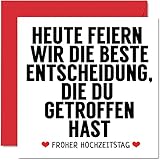 Romantisch Karte Hochzeitstag Jahrestag - Beste Entscheidung - Niedliche...