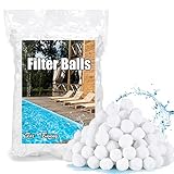 Fox·Bunny Filterbälle Pool 700g,Filterballs für Sandfilteranlagen, Kann...