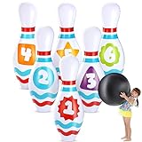 JOYIN Großes Aufblasbares Bowling Set Outdoor für Kinder und...