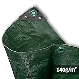 NOOR Abdeckplane Profi - 140g/m² - 2x3 m - Grün - Allzweckplane für...