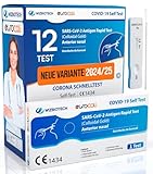 12x Corona Schnelltest Neue Variante 2025 Test Covid-19 Selbsttest Nasales...