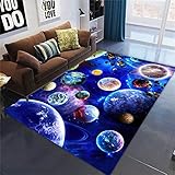 Ganekihedy Galaxy Star Wohnzimmer Teppich Big Planet Teppich Erde Stern...