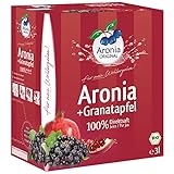 Aronia ORIGINAL Bio Aronia + Granatapfel Muttersaft | 3 Liter Direktsaft |...