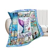 Golakra Meerjungfrauen-Decke, gemütlich, Plüsch-Fleece, motivierend,...