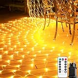 POIFL Lichternetz Außen, Weihnachtsbeleuchtung Lichterkette Außen...