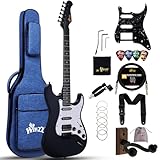 Winzz Erwachsene E-Gitarre 4/4 Größe, HSS Tonabnehmer, E-Gitarre ST für...