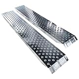 VOUNOT 2X Auffahrrampe 400kg Verzinkter Stahl, rutschfest Laderampe für...