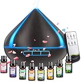 500 ML Diffuser Für Ätherische Öle Mit 8 Ölen, Aromatherapie Diffuser...