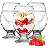 KONZEPT Eisschalen 280 ml, 6er Set Dessertgläser Glas, Eisbecher ideal...