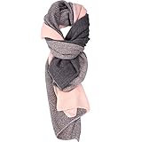 Damen Schal Cashmere Gefällt Wraps DeckeSchal Spleißen Karo Schal Herbst...