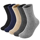 MOSOTECH Thermosocken Herren, Warme Dicke Wintersocken Frotteesohle Thermo...