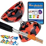 Juggle Dream Jester Diabolo Jonglierset – Kugellager Achse Profi-Diabolo...