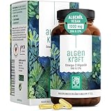 NATURTREU® Omega 3 Vegan aus Algenöl – 1000mg Omega 3 Algenöl aus...