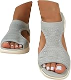 Damen Sandalen Sommer Mesh Orthopädische Schuhe Bequem Waschbare Slingback...