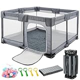Faltbarer Baby-Laufstall, 127x127cm faltbarer Laufstall für Babys und...