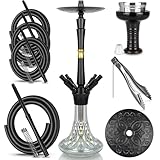 schlauch Shisha Set Komplett Schisha 4 Anschlüsse - Shisha mit Premium...