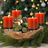 Homecall Adventskranz Modern Kerzenhalter Adventskranz Holz Mit 4...