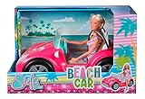 Simba Steffi Love Beach Car, Spielpuppe im coolen Sommeroutfit mit...