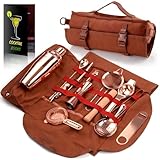 Reise-Bartender-Kit-Tasche, 17-teiliges Barwerkzeug-Set, professionelles...