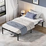 VASAGLE Doppelbettgestell, Bettrahmen, Bettgestell aus Metall, mit...