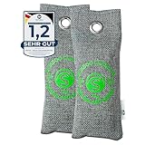 Schuhgeruch entfernen mit Aktivkohle – 2x75g Beutel gegen Schweißfüße,...