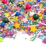 Super Streusel SternenRegen – bunte essbare Zuckerstreusel mit Sternen...