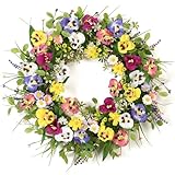 Betylifoy Türkränze Frühling Kränze für Haustür Künstliche Blumen...