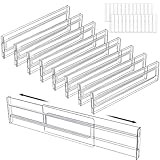 FAMKEEP Kunststoff Schubladentrenner Verstellbar,8 Stück Transparente...