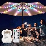 Sonnenschirm Lichterkette,KINGCOO 104LED Regenschirm Hängende Lichter...