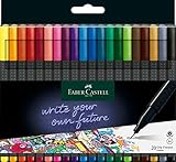 FABER-CASTELL 151620 - Grip Finepen, Fineliner, mit metallgefasster...