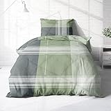 Träumschön Biber Bettwäsche Set 2tlg 135x200 cm + 80x80 cm –...