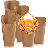 50 Stk Bubble Waffeln Tüten 14 oz Pommes Tüten Kraftpapier tüten Bubble...