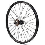 KHE BMX Hinterrad 20 Zoll 10mm Achse 7500 Aluminium Felge 36Loch schwarz 16...