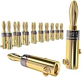 KabelDirekt – Bananenstecker – 10 Paare (Banana-Steckverbinder für...
