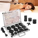 Hot Stone Massage Set, 21 Stück Heiße Steine Massage Set mit...