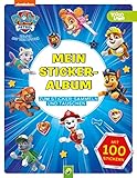 PAW Patrol Mein Stickeralbum mit 100 Stickern: 24 leere beschichtete Seiten...