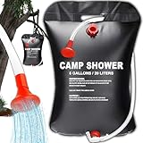 Retoo Campingdusche, 20L / 5 Gallonen, Solarbetrieben Solar Dusche Tasche,...