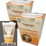 2X Fruchtfliegen-Lebendfalle Trapango®, (2er-Pack) wiederverwendbar ✓,...