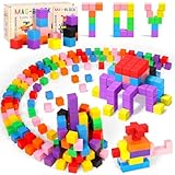 AQXONG 64Pcs Magnetische Bausteine Spielzeug, Magnetisches Bauspielzeug,...