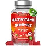 Multivitamin Gummies | 14 essentielle Vitamine und Mineralstoffen | 60...