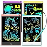 TECJOE LCD Schreibtafel Kinder, 4 Pack Zaubertafel, 8.5 Zoll Maltafel...