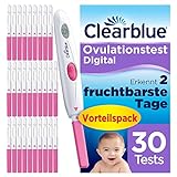 Clearblue Kinderwunsch Ovulationstest Kit Digital, 30 Tests + 1 digitale...