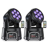 BETOPPER Moving Head Bühnenlicht LED 7x8W DMX RGBW Professioneller Mini...